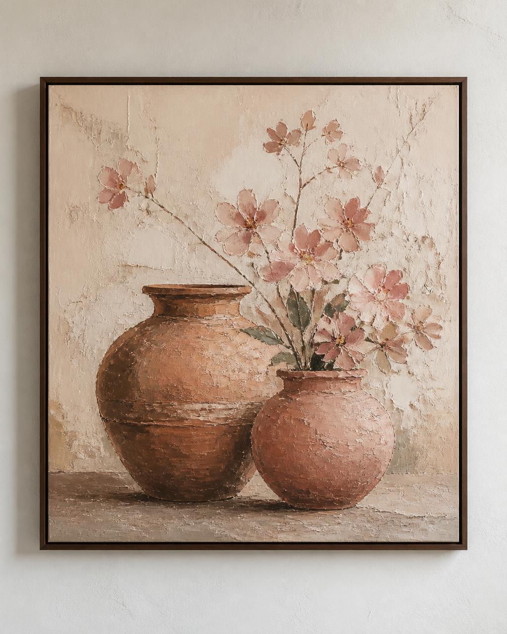 Rang Vastu Pottery of Love painting in terracotta tones